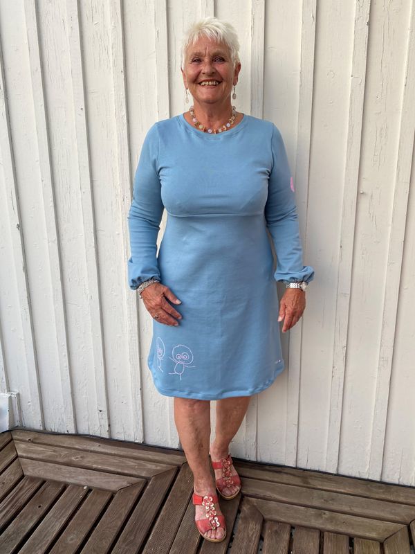 De fineste ord ❤️ jerseykjole_antikkblå