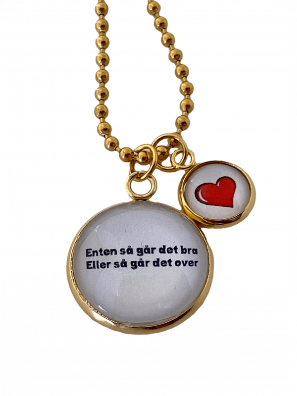 Bra eller over - kjede_gullfarget
