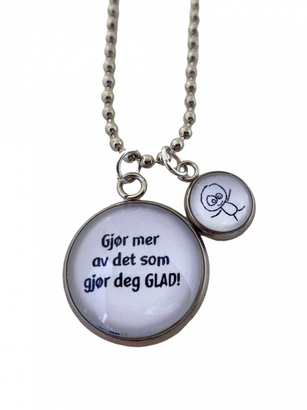 Glad! - kjede_sølvfarget