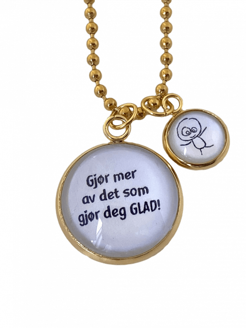 Hovedbilde Glad! - kjede_gullfarget