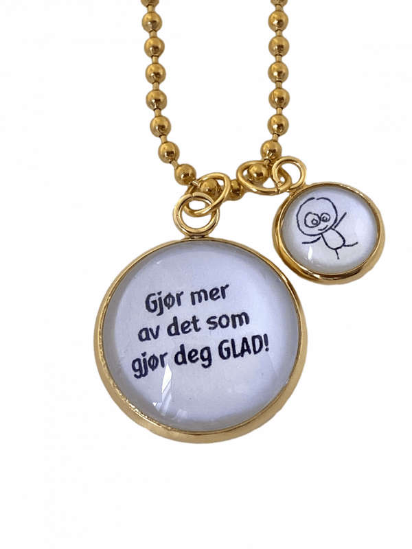 Glad! - kjede_gullfarget