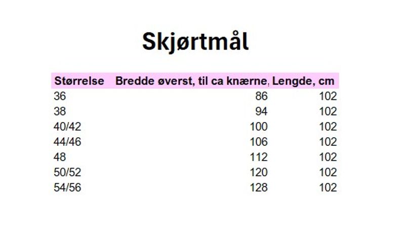 Dyrebart - langt jeansskjørt_Mellomblått