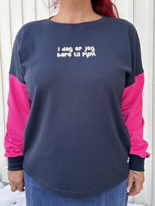 Hovedbilde Til pynt- baggy genser_navy/rosa